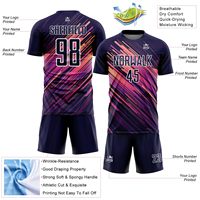 Maillots de football personnalisables à manches courtes, séchage rapide, anti-UV, respirants, grande taille, en tissu imprimé, pour club