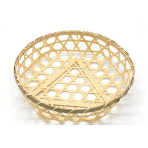 Plateau de service en rotin rustique tressé en bois pour fêtes de jardin, divertissements en plein air, rangement durable, cadeau - Product Image 2