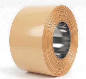 Bobine d'acier Galvalume prélaqué couleur JIS AZ41~AZ60, matériau PPGL de première qualité, pleine dureté, 0,21-0,50 mm, feuilles découpées - Product Image 1