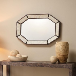 Stylish Octagonal Cane <b>Frame</b> Mirror With Wooden Finished Perfect For Natural And Contemporary Home Decor Wholesale From India - Product Image 3