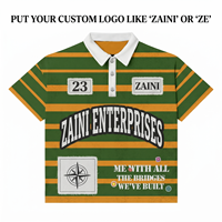 Kemeja Pria Lengan Pendek Sporty 170gsm Rajutan Solid Bernapas Spandex Polyester Premium Panel Kontras Logo Kustom