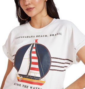 เสื้อยืดกราฟิกสตรีทสำหรับผู้หญิง ผ้าเนื้อบางเบา แฟชั่นทันสมัย สไตล์ลำลอง ชุดลำลองสำหรับไลฟ์สไตล์สมัยใหม่ พร้อมใส่เดินเล่นบนถนน สวยเก๋ - Product Image 1