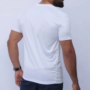 Camiseta deportiva de verano con cuello redondo para hombre, camisetas de entrenamiento de manga corta, ropa de marca, camisetas 100% de algodón para hombre - Product Image 4