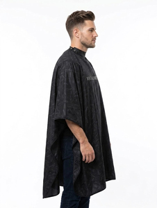 Cape de coiffure professionnelle imperméable, tablier de salon de coiffure, fermeture à boutons, robe de coiffeur - Product Image 6