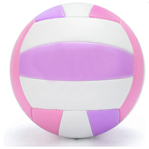 Ballon de volley-ball de plage en PVC taille 5 premium pour femmes, juniors et adolescents, idéal pour l'entraînement en extérieur et les jeux amusants, fabriqué au Pakistan - Product Image 1