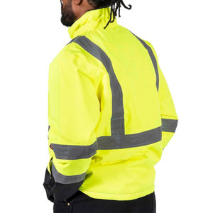 Construction Safety Reflecting Stripes <b>Jacket</b> Coats Workwear High Visibility Safety Clothing Security <b>Worker</b> <b>Jackets</b> - Product Image 5