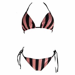 Conjunto de Bikini a Cuadros de Cintura Alta para Mujer, Traje de Baño de Dos Piezas de Secado Rápido y Transpirable, Ropa de Playa, Fabricante Mayorista OEM Personalizado - Product Image 4