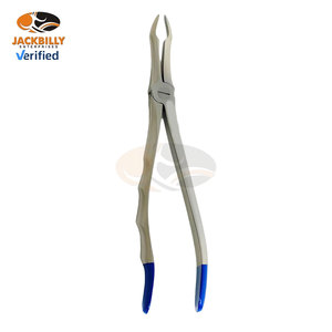 Forceps manuels pour l'extraction dentaire # 845 Extracteur de racines à pointe TC avec poignée dentée |   Instruments dentaires orthodontiques de haute qualité - Product Image 5