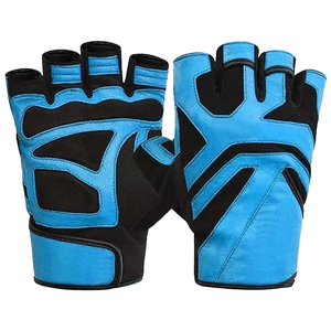 Professional Leather Hook Loop Gym <b>Gloves</b> Half Finger Breathable Weightlifting Fitness Non-slip Adult <b>Training</b> Wear-Resistant - Product Image 6