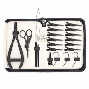 Kit de herramientas profesionales para extensiones de cabello, juego completo de acero inoxidable de alta calidad para uso en salón, precio al por mayor OEM - Product Image 1