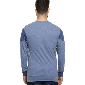 Camiseta de manga larga para hombre, talla grande, 100% algodón, de secado rápido, transpirable, lisa. - Product Image 2