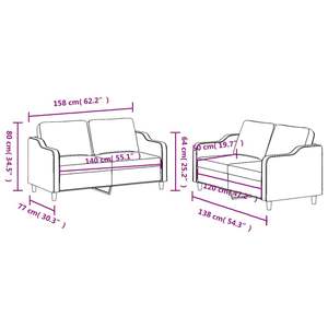 ชุดโซฟาห้องนั่งเล่นสีเทาเข้ม โพลีเอสเตอร์ 100% พร้อมวัสดุไม้อัดโลหะและเท็กซ์ไทล์ - Product Image 6