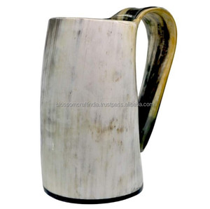 Mug rustique en corne de buffle, fait main, matériau naturel, durable, léger, unique, vaisselle de table pour la décoration de la maison - Product Image 4