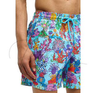 Shorts de plage respirants pour hommes, style tendance, couleur unie, shorts de plage pour femmes, shorts de plage personnalisés pour hommes - Product Image 5