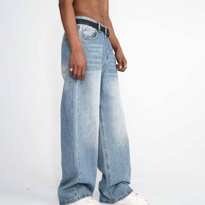 Jeans para Hombre, Corte Regular, Jeans Ajustados de Mezclilla, Pantalones Holgados para Hombre, Mezclilla Recta, Casual, Logotipo y Diseño Personalizados, Precio Bajo - Product Image 5