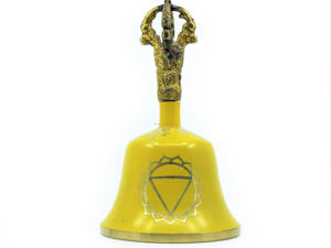 Cloche de méditation tibétaine 7 chakras, accessoire de pédicure, couleur jaune, 7 chakras - Product Image 2