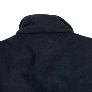 Chaleco de lana azul para hombre con cuello alto, cremallera, ribete dorado, logotipo bordado personalizado, chaleco informal de otoño - Product Image 6