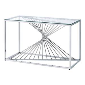 Industrial Luxury Iron Frame Rock Slab Console <b>Table</b> <b>Folding</b> Design for <b>Small</b> Space Living Room and Entryway - Product Image 1