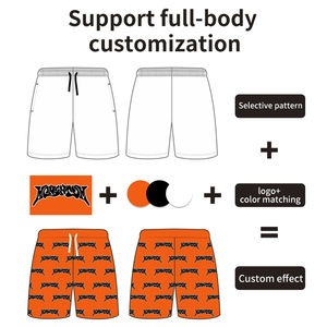 Pantalones Cortos Deportivos de Baloncesto para Hombre, Personalizados con Transferencia Térmica, 100% Poliéster, Transpirables, de Secado Rápido, Ecológicos, para Playa, Tallas Grandes - Product Image 4