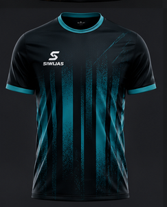 Maillot de football personnalisé pour adultes, 100 % polyester, séchage rapide, extensible dans quatre directions, respirant, manches courtes, tenue d'équipe, automne-été - Product Image 4