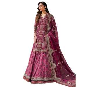 Costumes Shalwar Kameez pour femmes indiennes et pakistanaises de qualité supérieure, ensembles de robes en soie pour femmes, vente en gros - Product Image 1