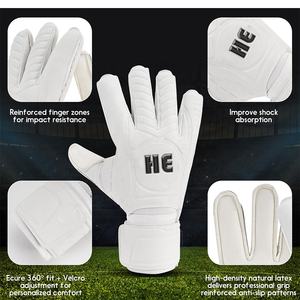 Venta caliente Guantes de portero Protección profesional 2025 Guantes de portero de alta calidad Diseño de fabricación Beat Color blanco - Product Image 3