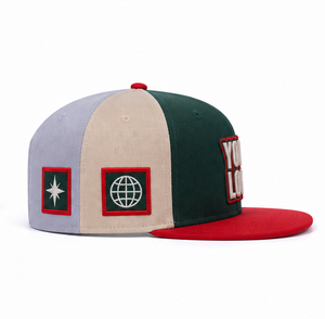 Gorra de Visera Plana con Logotipo Personalizado, Gorra Snapback con Bordado 3D, Gorra de Béisbol Multipanel, Gorra Snapback Bordada Estilo Urbano - Product Image 2