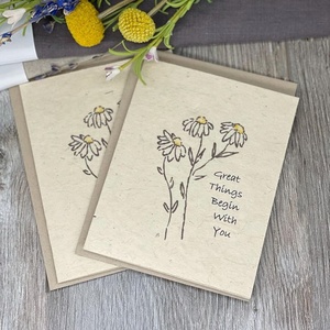 Luxury Handmade <b>Plantable</b> Paper Floral Greeting <b>Cards</b> Blank Eco-Friendly Personalized Gift Promotional Corporate Use 2026 - Product Image 3