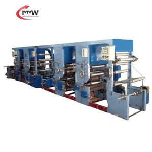 Máquina de Impresión Rotograbado de Alta Velocidad Automática Multicolor de Rollo a Rollo para Papel, Controlada por PLC, de Mohindra Mechanical Works - Product Image 1