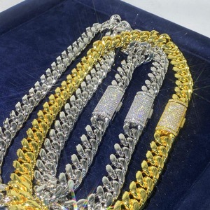 Collier chaîne hip-hop de luxe effet diamant avec zircone cubique de qualité supérieure pour cadeaux d'anniversaire, fêtes et style quotidien - Product Image 5