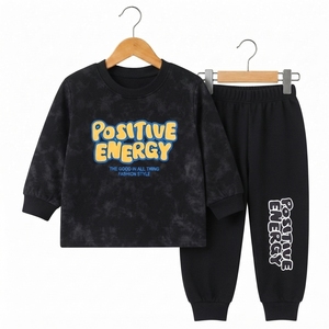 Ensemble sweat-shirt et pantalon de jogging en coton coupe-vent pour enfants, manches longues, vêtements de sport, cyclisme, hiver, extérieur, décontracté - Product Image 6