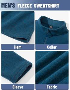 Chaqueta de manga larga delgada con cremallera y tela elástica, que absorbe la humedad, OEM, ropa deportiva para hombre, elegante, atlética, para uso diario, chaqueta de capa intermedia. - Product Image 5