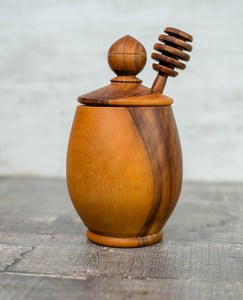 Hs Husnain Crafts - Cuchara de Madera Reutilizable Hecha a Mano para Miel, Estilo Americano, con Logotipo Personalizable, Embalaje que Conserva la Frescura - Product Image 5