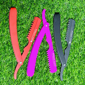 Navaja de Afeitar Profesional de Acero Inoxidable para Barbería, para Adelgazar y Cortar el Cabello con Precisión, Texturizar y Usar en Salón - Product Image 1