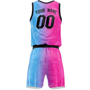 Uniformes de Baloncesto Personalizados con Sublimación, Transpirables, de Malla, sin Mangas, Cuello en V, 100% Poliéster de Secado Rápido, MOQ Bajo - Product Image 1