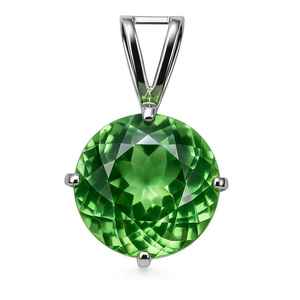 Colgante de Zafiro Verde Azulado Natural de 17.40 Ct, Gema en Plata de Ley 925, Joyería Clásica Hecha a Mano, Regalo de Compromiso para Ella - Product Image 6