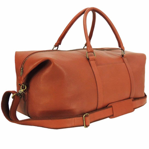 Sacs de voyage personnalisés de grande taille pour hommes, sac de sport en cuir, sac de week-end, sac de voyage pour la nuit, sac de sport en cuir - Product Image 2