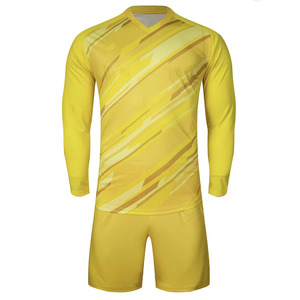 Ensemble d'uniformes de gardien de but de football EZW-101, maillot à manches longues et short, kit sportif respirant et à séchage rapide - Product Image 1