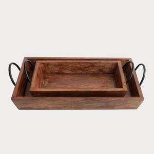 Plateau de service en bois au toucher classique, 23 designs pour servir des repas, des boissons, du café, du thé - Vaisselle promotionnelle - Product Image 6