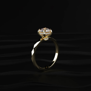 Bague de fiançailles solitaire en diamant rond brillant cultivé en laboratoire, certifié IGI, couleur D à F, 1 carat, or jaune, blanc ou rose - Product Image 6