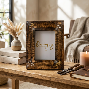 Cadre photo en bois floral personnalisé fait main OEM ODM, cadre photo en bois sculpté, décoration intérieure DECORYUG - Product Image 4