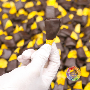 Mangues séchées savoureuses et sucrées enrobées de chocolat, texture moelleuse, teneur élevée en sucre, préservées dans l'eau pour la vente en gros internationale en vrac - Product Image 1