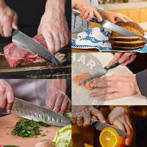 Design Your Product Custom Style Damascus <b>Kitchen</b> <b>Knife</b> Set New Arrival Damascus <b>Kitchen</b> <b>Knife</b> Set - Product Image 5
