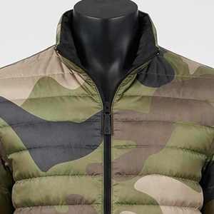 Women's <b>Quilted</b> Jacket Camouflage Stand Collar Full Sleeve Zipper Closure Autumn Regular Length Polyester <b>Wadding</b> - Product Image 2
