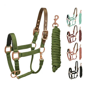 Corde de trelage tressée personnalisable de qualité supérieure avec mousqueton métallique renforcé, corde souple et résistante pour le contrôle du cheval et les séances d'entraînement d'équitation - Product Image 3