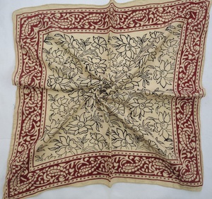 Foulards en coton 100 % naturel, imprimés floraux, faits main, style bohème indien, accessoires de mode, foulard imprimé à la main, cadeau pour femme - Product Image 2