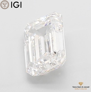 Diamante cultivado en laboratorio CVD con forma de esmeralda, color E, claridad VVS1, con certificado IGI, 3.50 quilates, para un anillo de compromiso perfecto. - Product Image 3