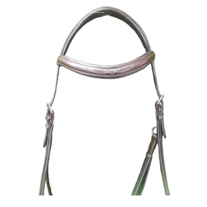 Brida Ecuestre Personalizada con Logotipo, Diseño Cosido de Lujo, para Montar a Caballo, Estilo Western, sin Bocado, de Cuero, Tamaño Personalizable - Product Image 2