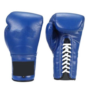Gants de boxe unisexes pour jeunes en PU noir, fermeture à boucle et crochets, entraînement MMA, personnalisables, prix d'usine, gants de compétition - Product Image 3