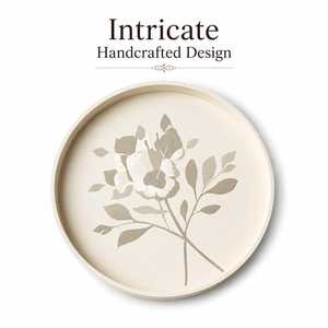 Plateau Organisateur Rond Multifonctionnel de Luxe en Mosaïque d'Os avec Design Artisanal Haut de Gamme pour Maquillage, Bijoux, Bougies et Décoration Intérieure - Product Image 5